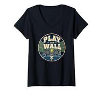 Mujer Juego De Palabras Divertido sobre El Pádel: Pádel-Tenis - Camiseta Cuello V