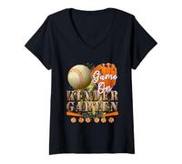 Mujer Juego En Kindergarten Béisbol Volver a la Escuela Estudiante Niño Camiseta Cuello V