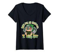 Mujer Juegos de Cartas- No Destruir Mis Criaturas I'Ll Cry Funny Meme Camiseta Cuello V