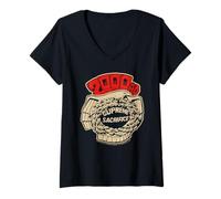 Mujer Juez Dredd Anderson Sacrificio Supremo Águila Comic Retro Camiseta Cuello V