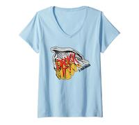 Mujer Juez Dredd Drokk It! 2000 AD Mega-City One Comic Camiseta Cuello V