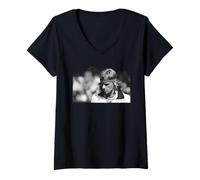 Mujer Jugador de tenis Björn Borg en Wimbledon 1976 Camiseta Cuello V