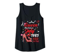 Mujer Julio 1985 Cumpleaños Esta Reina Nació En Julio 1985 Camiseta sin Mangas