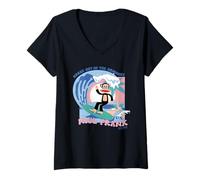 Mujer Julius The Monkey Break out El Surf Retro Ordinario Camiseta Cuello V