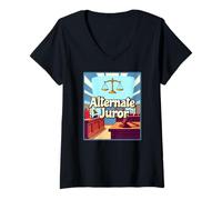 Mujer Jurado Suplente Camiseta Cuello V