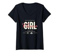 Mujer Jurassic Park Clever Girl Front & Back Camiseta Cuello V