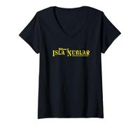 Mujer Jurassic Park First Encounter Front & Back Camiseta Cuello V