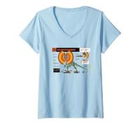 Mujer Jurassic World Dilophosaurus Profile Camiseta Cuello V