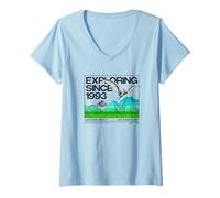 Mujer Jurassic World Exploring Since 1993 Camiseta Cuello V