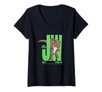 Mujer Jurassic World T. Rex Breakthrough Camiseta Cuello V