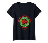 Mujer Jurassic World Tis The Season To Roar Sister Camiseta Cuello V