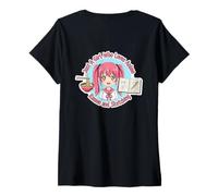 Mujer Just A Girl Who Loves Anime Ramen and Sketching Artist Art Camiseta Cuello V