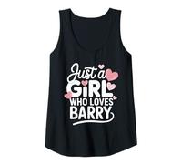 Mujer Just A Girl Who Loves Barry T-Shirt Cute Barry Camiseta sin Mangas