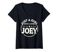 Mujer Just A Girl Who Loves Joey T-Shirt Cute Joey Camiseta Cuello V