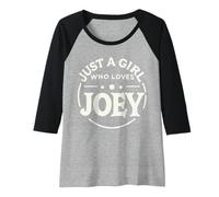 Mujer Just A Girl Who Loves Joey T-Shirt Cute Joey Camiseta Manga Raglan