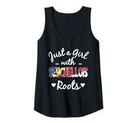 Mujer Just A Girl with Seychelllois Roots Flag Pride Camiseta sin Mangas