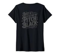 Mujer Just A Little Ray of Pitch Black Halloween Goth Gothic Punk Camiseta Cuello V