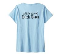 Mujer Just A Little Ray of Pitch Black Halloween Goth Gothic Punk Camiseta Cuello V