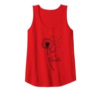 Mujer Just Breathe Dandelion Butterfly Inspirational Boho Floral Camiseta sin Mangas