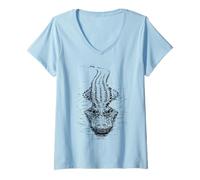 Mujer Just Chillin' Gator - Cocodrilo en el Agua Camiseta Cuello V