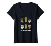 Mujer Just One More Funny Plant Lady Women Interior Flower Floral Camiseta Cuello V