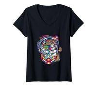 Mujer Just One More Game Pinball Retro Arcade Gamer Camiseta Cuello V