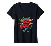 Mujer Justice League DC Through The Ages Camiseta Cuello V