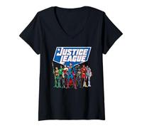 Mujer Justice League Modern Line Up Camiseta Cuello V