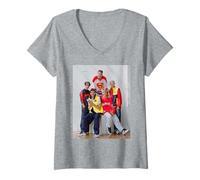 Mujer Justin Timberlake Boy Band del Grupo Pop Estadounidense NSYNC Camiseta Cuello V
