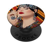 Mujer Kabyle y Las magníficas Joyas Kayle PopSockets PopGrip Adhesivo