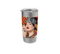 Mujer kabyle y las magníficas JOYAS KAYLE Vaso térmico de acero inoxidable de doble pared