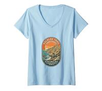 Mujer Kalalau-Trail-Kauai Hawaii - Na-Pali-Costa Senderismo Camiseta Cuello V