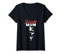 Mujer Karate Mum - Muñeco de Artes Marciales Camiseta Cuello V