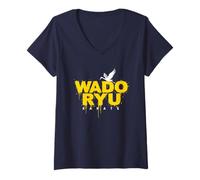 Mujer Karate Wado Ryu Camiseta Cuello V