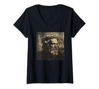 Mujer Karl Marx como Jesucristo, Comunismo, Marx Camiseta Cuello V