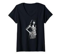 Mujer Kate Bush Cantando Wow TV Performance Lionheart Tour of Life Camiseta Cuello V