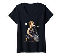 Mujer Kathy Valentine The Go-Go's We Got The Beat Michael Grecco Camiseta Cuello V