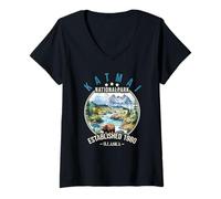 Mujer Katmai National Park | Alaska Camiseta Cuello V