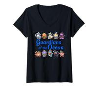 Mujer Kawaii Ocean Warriors Women Men Fantasy RPG Gift Camiseta Cuello V
