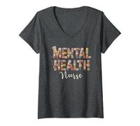 Mujer Kawaii Salud Mental Psicología Bienestar Graduación Apreciación Camiseta Cuello V