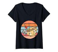 Mujer Kawaii Sushi Loves Ramen Noodles Love Japan Anime Asian Camiseta Cuello V