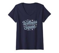 Mujer Kawaii Wellness Squad OT - Especialista en Entrenamiento PTA Yoga Tribe Camiseta Cuello V