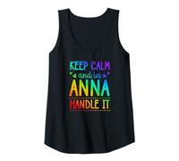 Mujer Keep Calm and Let Anna Handle It Chill Nombre Camiseta sin Mangas