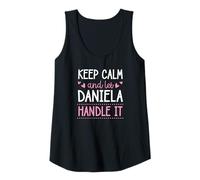 Mujer Keep Calm and Let Daniela Handle It Chill Nombre Camiseta sin Mangas