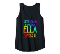 Mujer Keep Calm and Let Ella Handle It Chill Nombre Camiseta sin Mangas