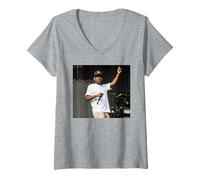Mujer Kendrick Lamar Live T En El Parque 2013 por Andy Willsher Camiseta Cuello V