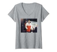 Mujer Kenny Dalglish Liverpool Entrenador de la Copa Mundial de Fútbol 1990 Camiseta Cuello V