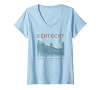 Mujer Kentucky Slow Hills & Un Bourbon Hush Camiseta Cuello V