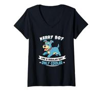 Mujer Kerry Boy, como un Chico Normal, Solo una hielera - Kerry Dog Camiseta Cuello V
