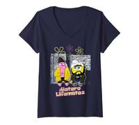 Mujer Kevin Smith Jay & Silent Bob Remix Esponja Retro Mashup 90s Camiseta Cuello V